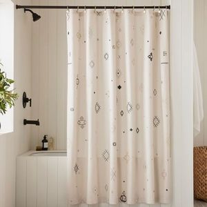 West Elm Aziza Shower Curtain (Sand)